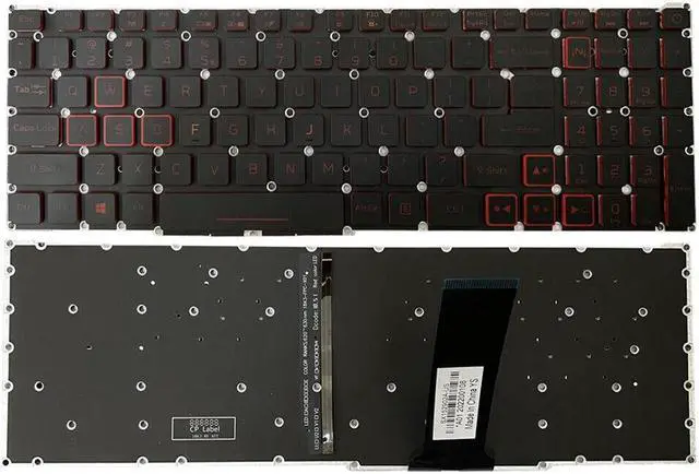 Main image of replacement keyboard for Acer Nitro 5 AN515-43 AN515-54 AN517-51 AN517-52  US Backlit