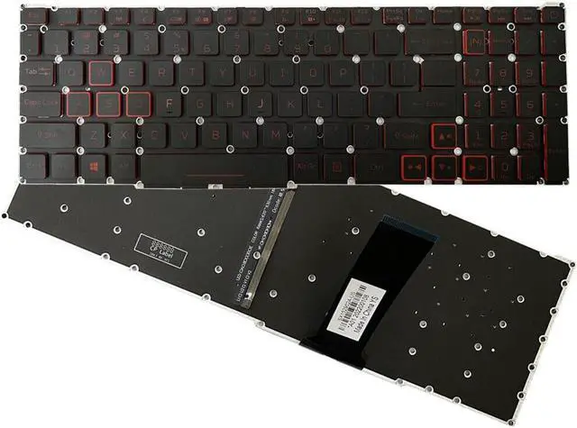 Alt view image 3 of 5 - replacement keyboard for Acer Nitro 5 AN515-43 AN515-54 AN517-51 AN517-52  US Backlit