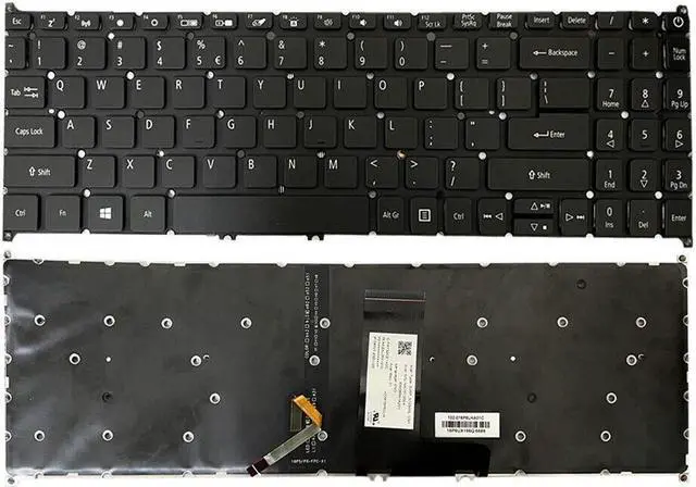 Alt view image 3 of 5 - Backlit Keyboard for ACER SWI 3 SF315-41G-R6MP SF315-41G-R8Z5 SF315-51G-35LW