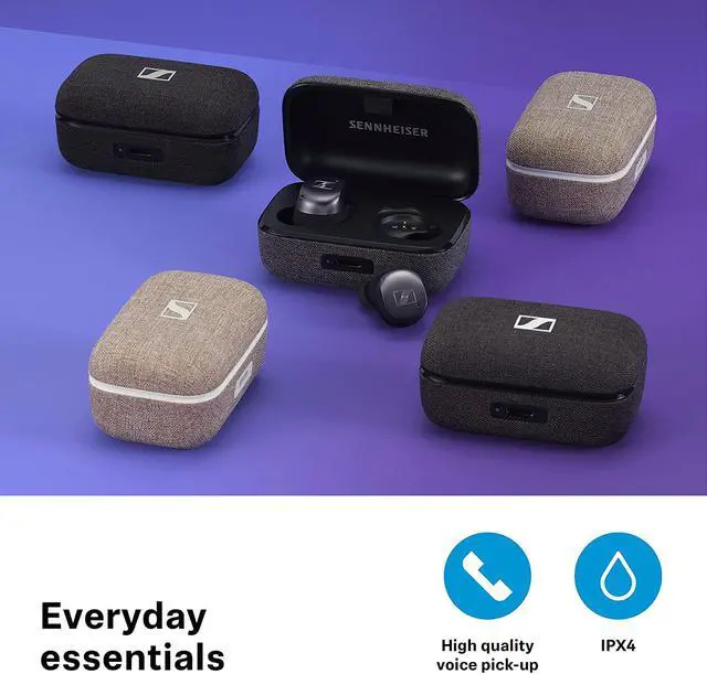 Alt view image 7 of 7 - Sennheiser Consumer Audio Momentum True Wireless 3 Earbuds -Bluetooth in-Ear Headphones for Music & Calls with Adaptive Noise Cancellation, IPX4, Qi Charging 28-Hour Battery Life, Graphite, 700074