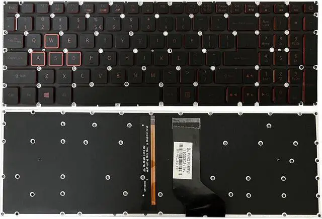 Main image of US  Red Backlit Keyboard for Acer Aspire VN7-793G vx5-591 VX5-591G-52WN