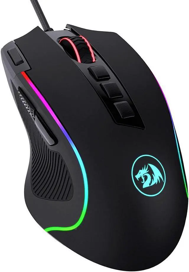 Main image of M612 Predator Rgb Gaming Mouse, 8000 Dpi Wired Optical Gamer Mouse With 11 Programmable Buttons & 5 Backlit Modes, Software Supports Diy Keybinds Rapid Fire Button