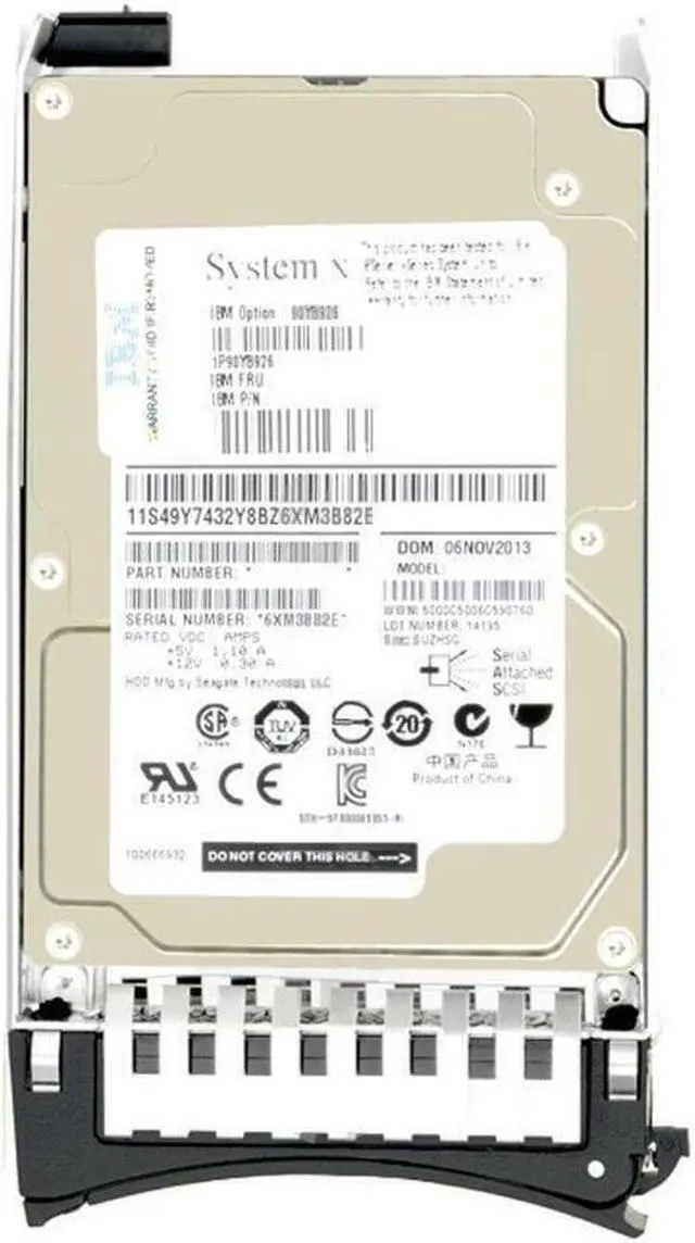 Alt view image 5 of 6 - Lenovo 81Y9670 300 GB Hard Drive - 2.5" Internal - SAS (6Gb/s SAS)