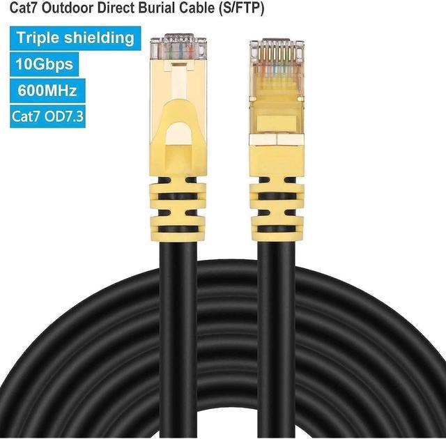 CSL- Câble Ethernet 0,5m, Cat 7 Cable RJ45 Haut Débit 10Gbps