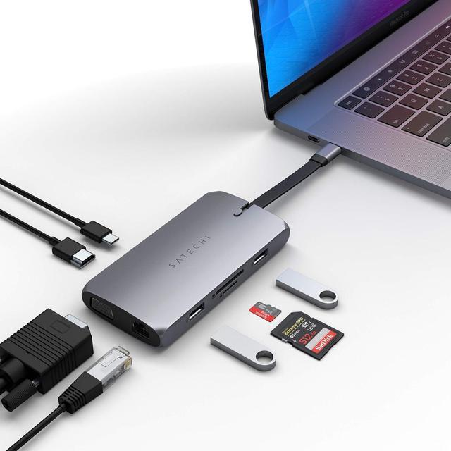 Hub usb c pour macbook air pro m1, adaptateur usb c mac dongle