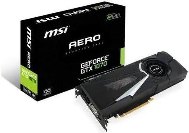 Alt view image 5 of 5 - MSI Video Card GTX 1070 AERO 8G OC G1070AE8C Geforce GTX 1070 8GB GDDR5 256-Bit