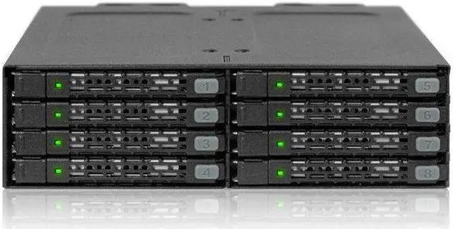 Main image of Icy Dock ToughArmor MB998SP-B Drive Enclosure Internal - Matte Black
