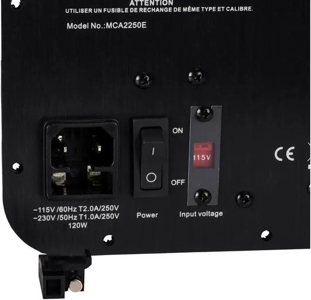 Alt view image 5 of 6 - Dayton Audio MCA2250E 2.1 Channel Class D Amplifier