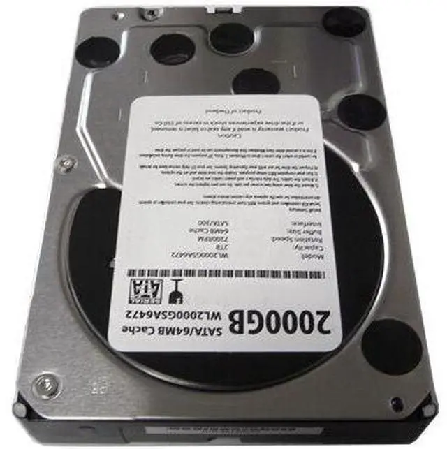 Alt view image 3 of 5 - WL 2TB (2000GB) 64MB Cache 7200RPM SATA2 3.5" Desktop Hard Drive - PC & Mac - OEM