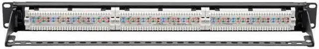 Alt view image 4 of 5 - Tripp Lite Cat6 PoE Patch Panel 24-Port 110/Krone 568A/B RJ45 1URM TAA (N252-P24