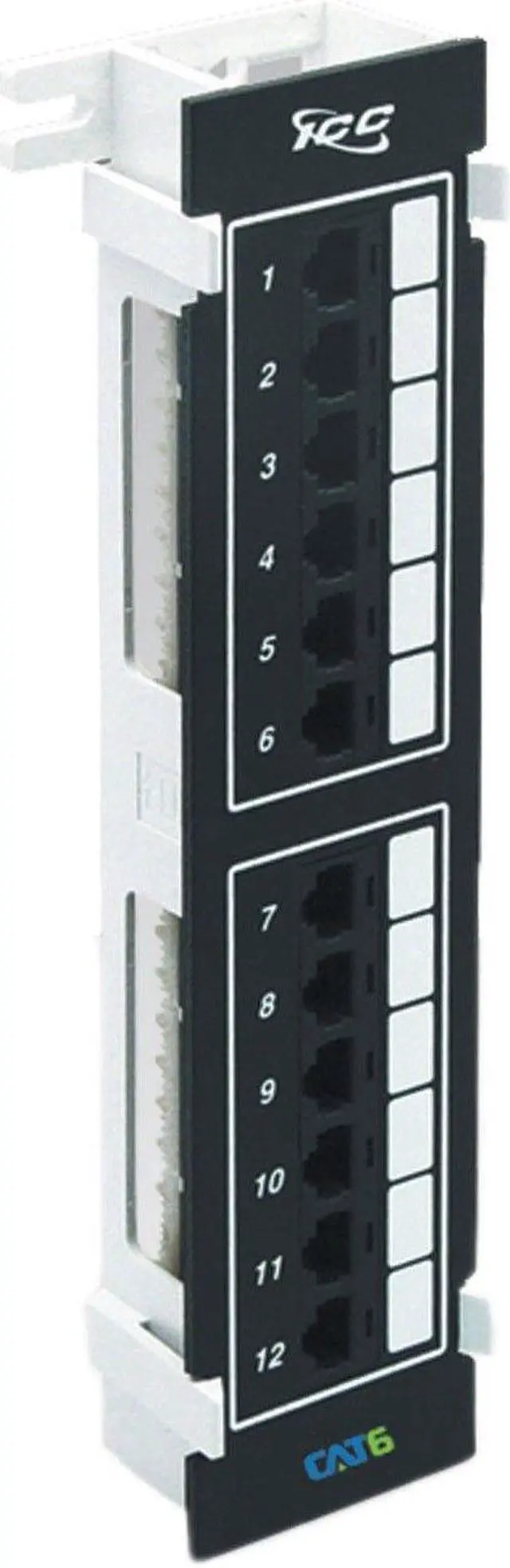 Main image of New ICC PATCH PANEL VERTICAL CAT 6 12-PORT ICMPP12V60 633758011280