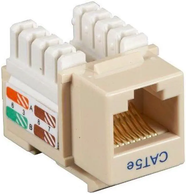 Main image of BattleBorn GC-KEY45L-90IVY - Cat5 / 5e Tool Less Keystone Jack (Ivory)