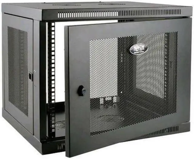Alt view image 2 of 5 - Tripp Lite 12U Wall Mount Rack Enclosure Server Cabinet Low Profile Deep