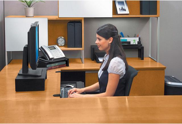 Alt view image 4 of 6 - Fellowes Designer Suites Monitor Riser - Up To 40lb - Up To 21" (8038101)