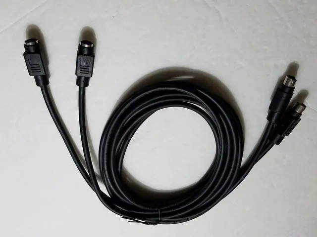 Alt view image 5 of 6 - New - Dell DC19002134I 6 Pin Mini Din Extension Cable Male to Female 6 Set.