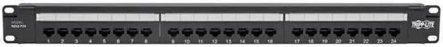 Alt view image 3 of 5 - Tripp Lite Cat6 PoE Patch Panel 24-Port 110/Krone 568A/B RJ45 1URM TAA (N252-P24
