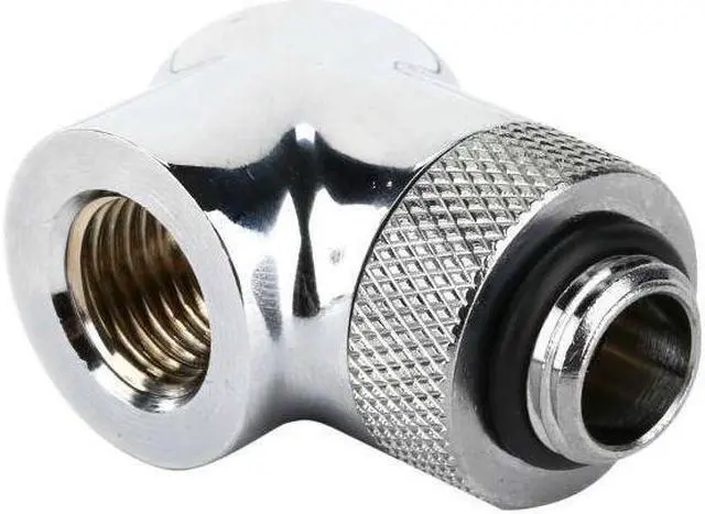 Alt view image 3 of 3 - Thermaltake CL-W052-CU00SL-A Pacific G1/4 90 Degree Adapter – Chrome