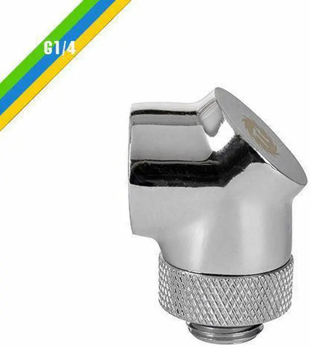 Main image of Thermaltake CL-W052-CU00SL-A Pacific G1/4 90 Degree Adapter – Chrome