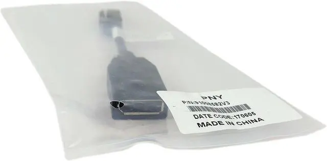 Alt view image 3 of 4 - PNY 91008582V3 Mini DIsplayPort Male to DisplayPort Female Adapter MDP M to DP F