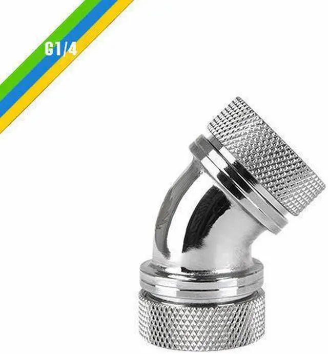 Main image of Thermaltake CL-W098-CA00SL-A G1/4 PETG Tube 45-Deg Dual Compression 16mm OD