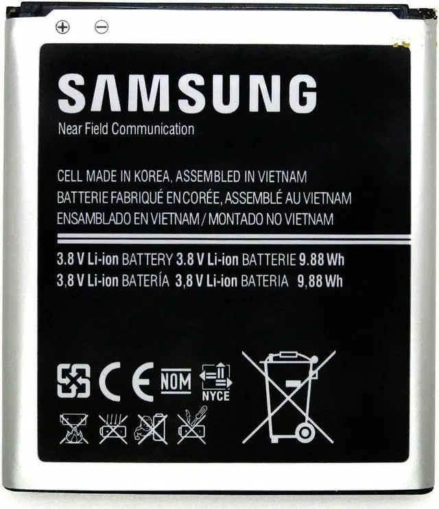 Alt view image 7 of 11 - Original OEM Samsung Galaxy S4 Replacement Battery with NFC,  i9500 i545 i337, B600BU/E, 2600mAh