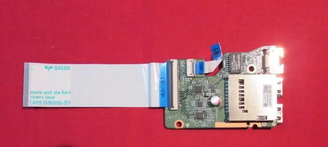 Alt view image 3 of 6 - HP Pavilion 15-AB 15T-AB USB Network Card Reader Board w/ Cable 809038-001