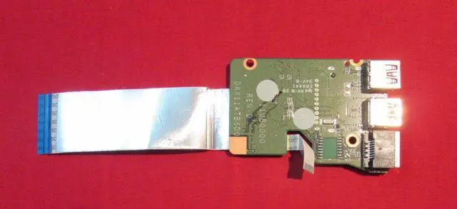 Alt view image 4 of 6 - HP Pavilion 15-AB 15T-AB USB Network Card Reader Board w/ Cable 809038-001