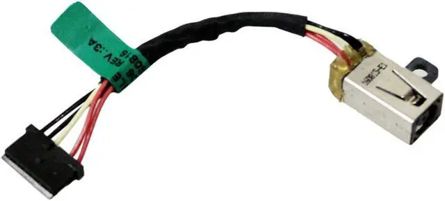 Main image of AC DC Jack Power Plug in Charging Port Connector Socket with Wire Cable Harness Replacement for HP Elitebook Folio 14" 1040 G3 728598-SD6 V2W21UT