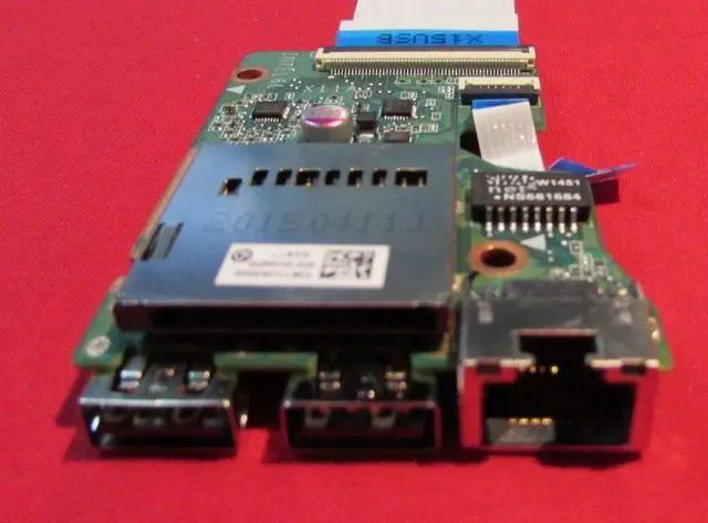 Alt view image 6 of 6 - HP Pavilion 15-AB 15T-AB USB Network Card Reader Board w/ Cable 809038-001