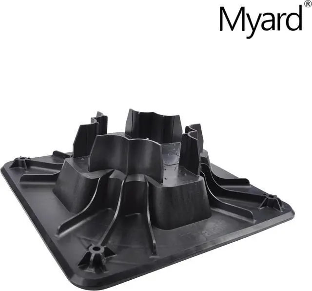 Alt view image 7 of 7 - Myard Deck Foundation Block (4-Pack) for Wood Composite Floor Frame Pier Shed Base Footing Post Beam Support