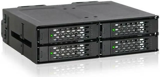 Main image of ICY DOCK ToughArmor MB699VP-B Rugged Full Metal 4 Bay 2.5 inch NVMe U.2 SSD