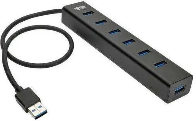 Main image of NEW Tripp Lite U360-007-AL 7-Port Portable USB 3.0 SuperSpeed Mini Hub, Aluminum