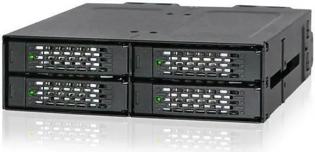 Alt view image 2 of 6 - ICY DOCK ToughArmor MB699VP-B Rugged Full Metal 4 Bay 2.5 inch NVMe U.2 SSD