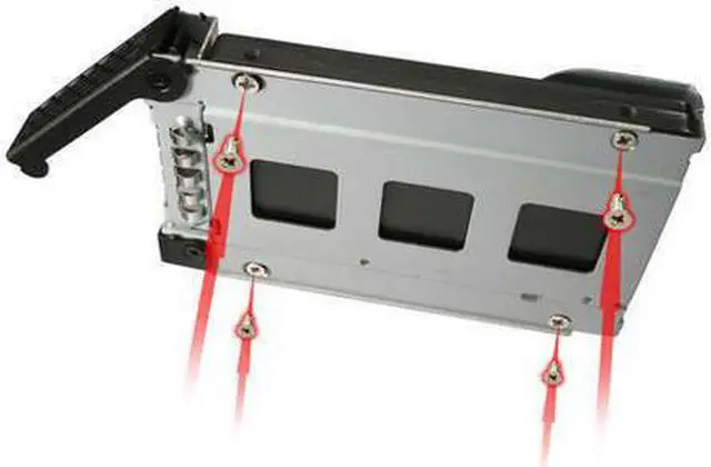 Alt view image 6 of 6 - ICY DOCK ToughArmor MB699VP-B Rugged Full Metal 4 Bay 2.5 inch NVMe U.2 SSD