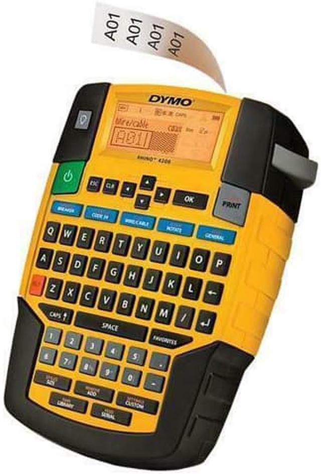 Alt view image 3 of 9 - DYMO Rhino 4200 Industrial Label Maker Carry Case Kit with Roll of 1/2