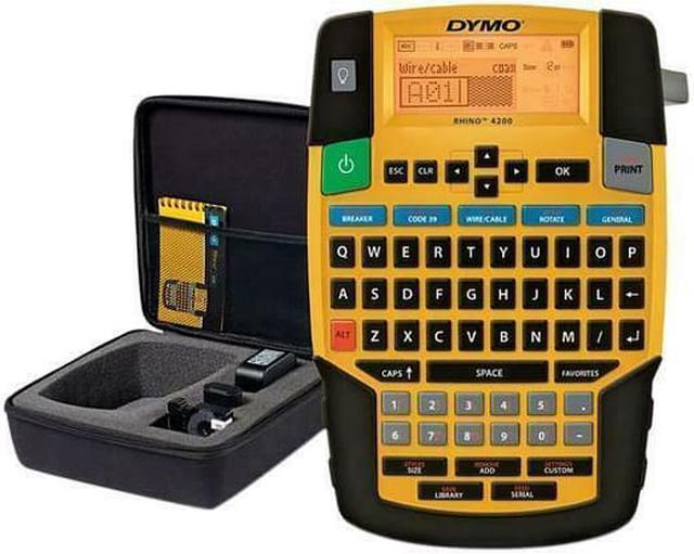 Alt view image 5 of 9 - DYMO Rhino 4200 Industrial Label Maker Carry Case Kit with Roll of 1/2