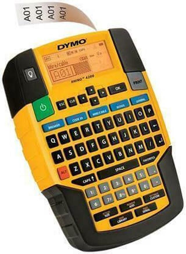 Alt view image 4 of 9 - DYMO Rhino 4200 Industrial Label Maker Carry Case Kit with Roll of 1/2