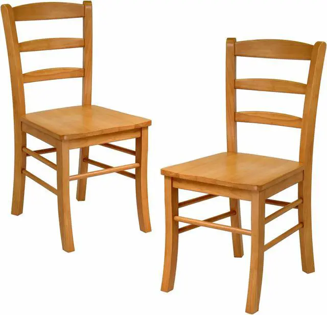 Main image of Benjamin 2-Pc Ladder-back Chair Set, Light Oak