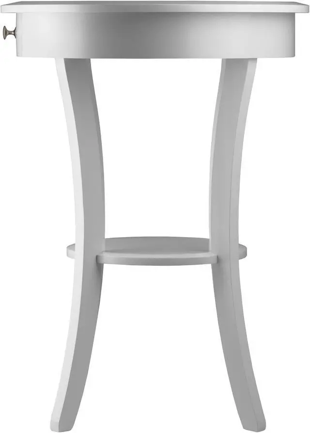 Alt view image 6 of 13 - Sasha Round Accent Table In White By Winsome