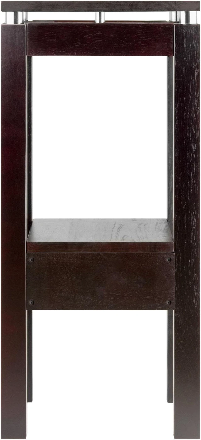 Alt view image 9 of 16 - Espresso Linea Phone Stand with Chrome Accent