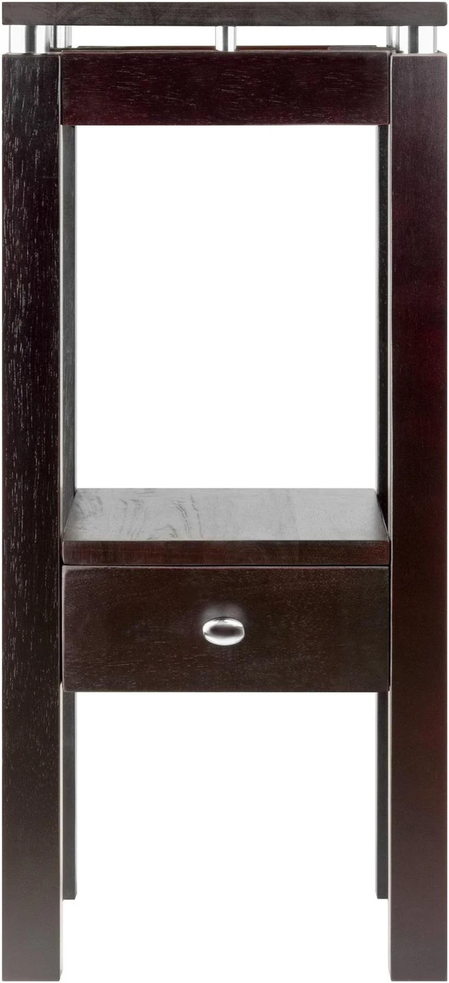 Alt view image 7 of 16 - Espresso Linea Phone Stand with Chrome Accent