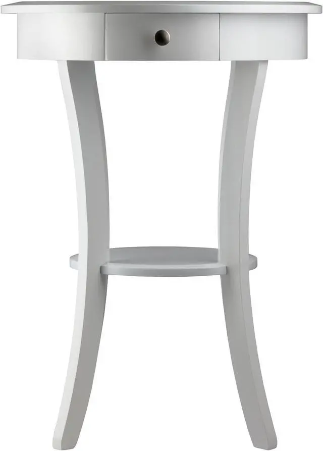 Alt view image 5 of 13 - Sasha Round Accent Table In White By Winsome