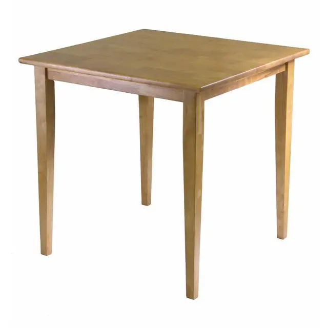 Alt view image 4 of 4 - Groveland Square Dining Table, Shaker Leg, Light Oak Finish By Winsome Wood