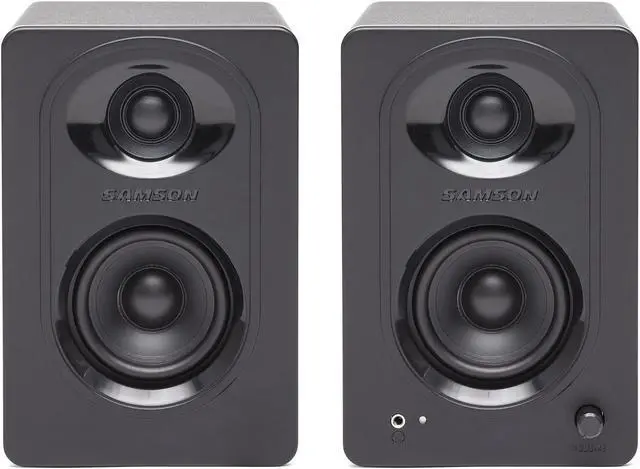 Alt view image 12 of 20 - Samson MediaOne M30 Powered Studio Monitors (Pair)