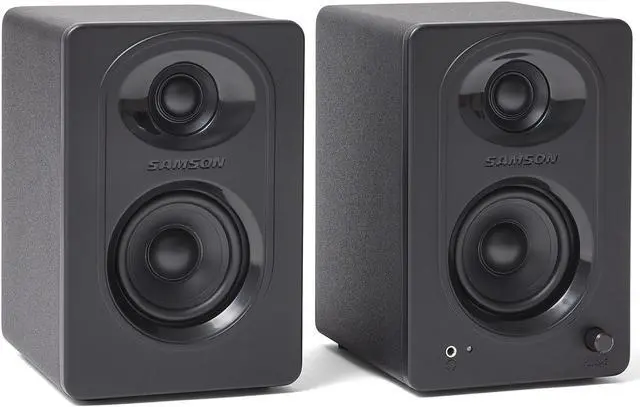 Alt view image 9 of 20 - Samson MediaOne M30 Powered Studio Monitors (Pair)