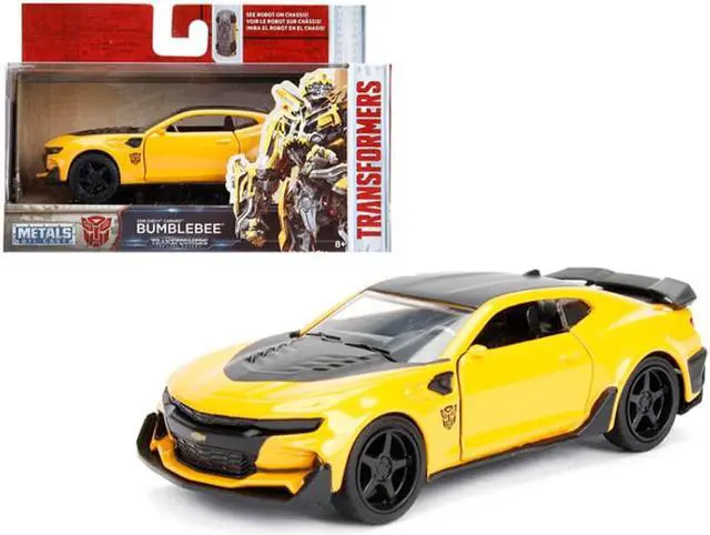 Alt view image 2 of 8 - 2016 Chevrolet Camaro Yellow Bumblebee with Robot on Chassis "Transformers: The Last Knight" (2017) Movie 1/32 Diecast Model Car by Jada