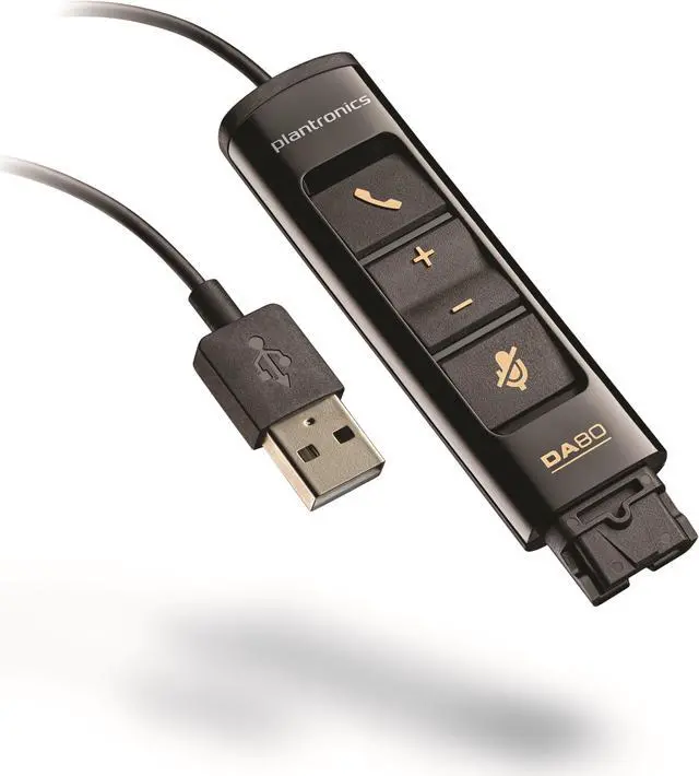 Alt view image 3 of 12 - Plantronics DA80 Headset USB Audio Processor - for Headset