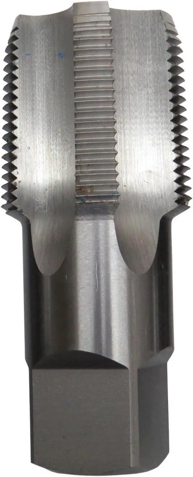 Main image of Drill America DWT Series Qualtech High-Speed Steel Pipe Tap, Uncoated (Bright) Finish, Round with Square End Shank, 1-1/4"-11-1/2 NPT (Pack of 1)