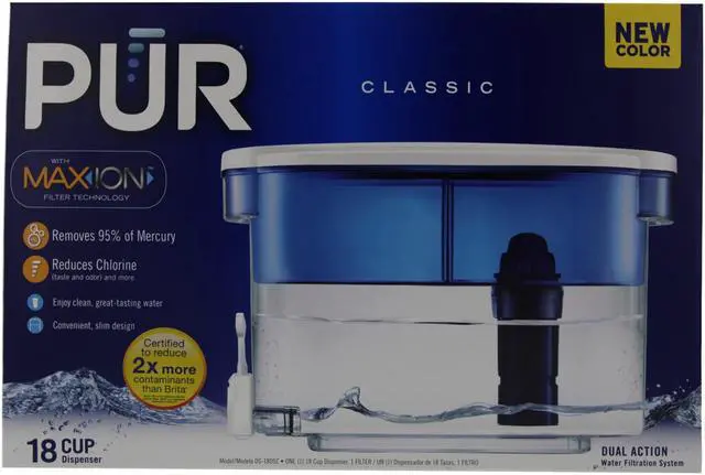Alt view image 13 of 14 - PUR DS-1800Z Water Dispenser - 1.13 gal - Blue, Clear