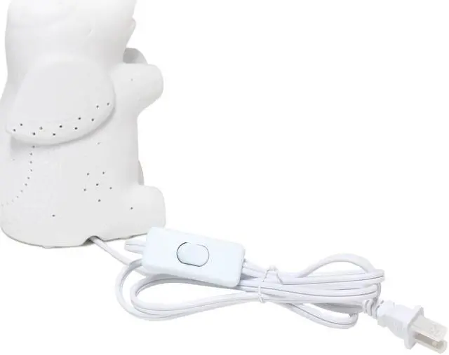 Alt view image 10 of 14 - Simple Designs Porcelain Elephant Shaped Table Lamp